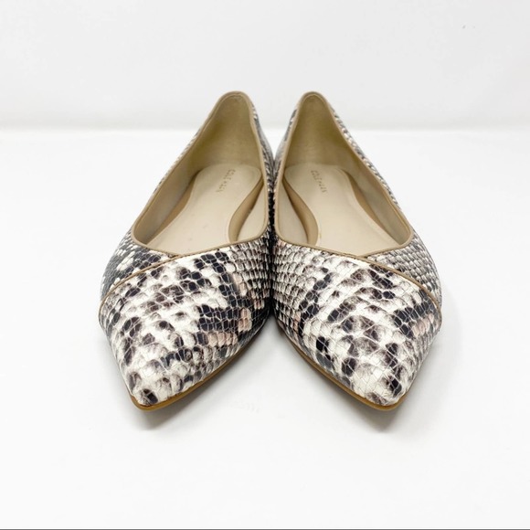 Cole Haan Gray and Tan Loafers Sleek Flats - Picture 4 of 10
